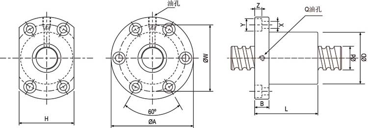 SFI02004-4 滾珠絲桿,