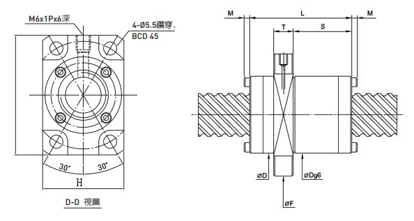 2R20-20S2-DFSH-710-820-0.018滾珠絲杠